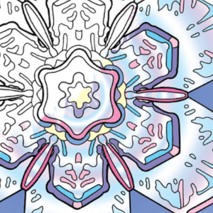 ❄️Free Printable Adult Coloring: Snowflake Designs