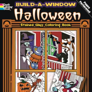 🎃Free Kids Printable: Build a Window Stained Glass Halloween