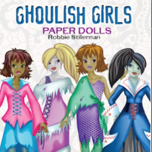 🧛‍♀️Free Kids Printable Paper Dolls: Ghoulish Girls