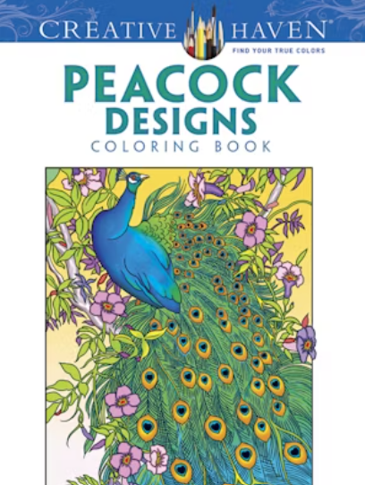 🦚Free Printable Adult Coloring: Peacock Designs