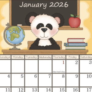 🧸Free Organization Printable: Monthly 2026 Calendars - Cute Animals, Flowers, Teddy Bears