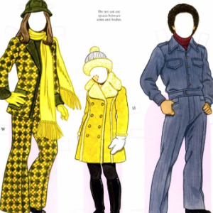 🎎Free Kids Printable Paper Dolls: American Family of the 1970s