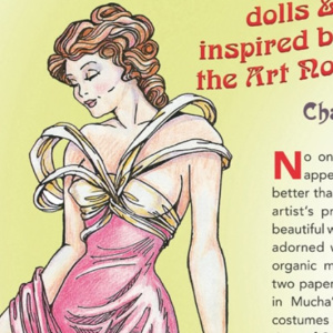 🎎Free Kids Printable Paper Dolls: In the Style of Alphonse Mucha