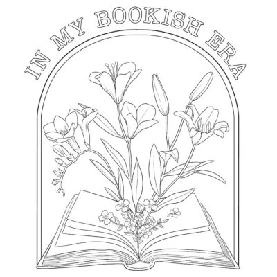 📚Free Printable Adult Coloring: Bookish