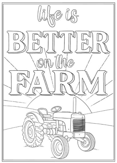 🍎Free Printable Adult Coloring: Home Sweet Homestead