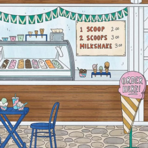 🍨Free Printable Adult Coloring: Storefronts