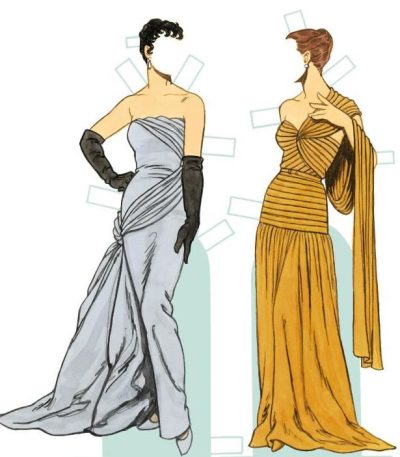 🎎Free Kids Printable Paper Dolls: French Fashion Designers 1900 - 1950